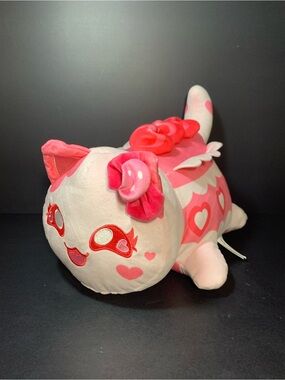 Aphmau 11" Large Mystery MeeMeow KC CAKE CAT HEARTS KITTY Plush